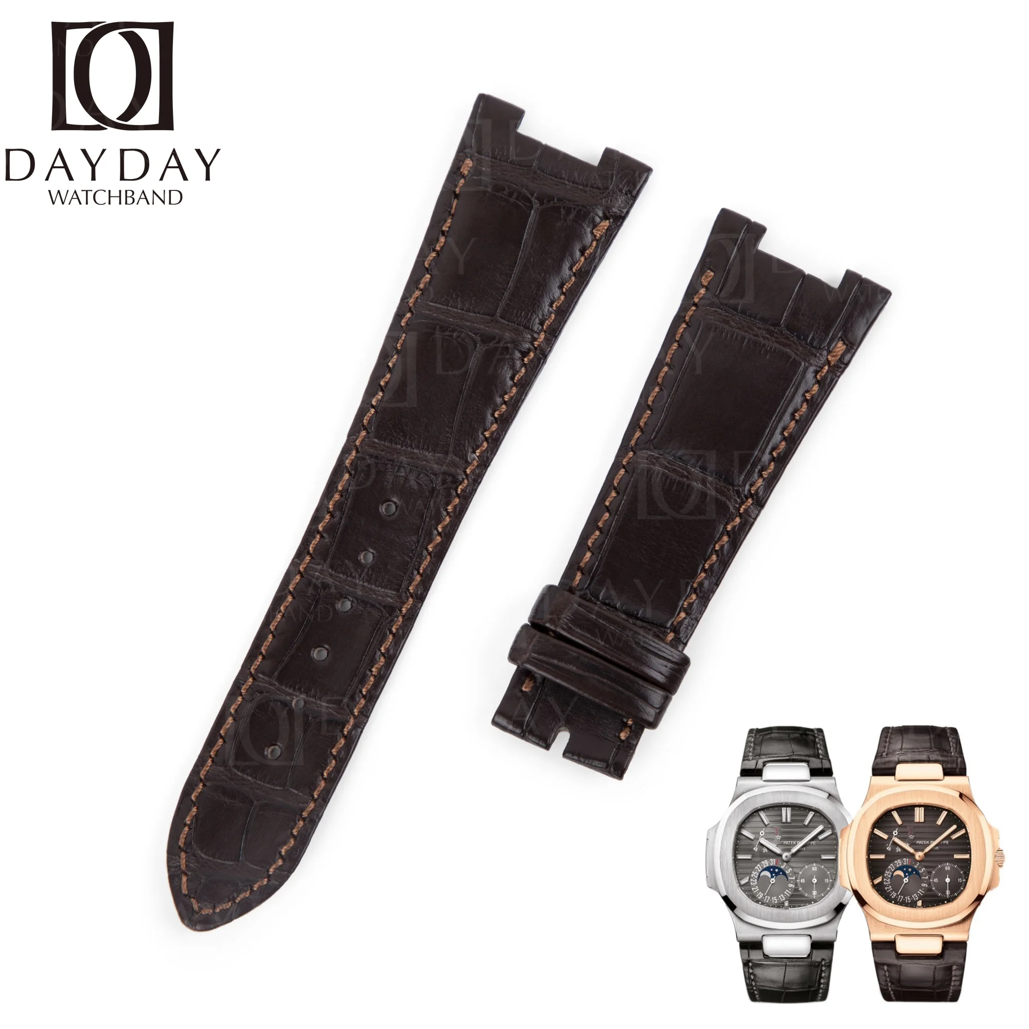 Patek Philippe Nautilus Leather Strap: Luxury Alligator & Calfskin Options