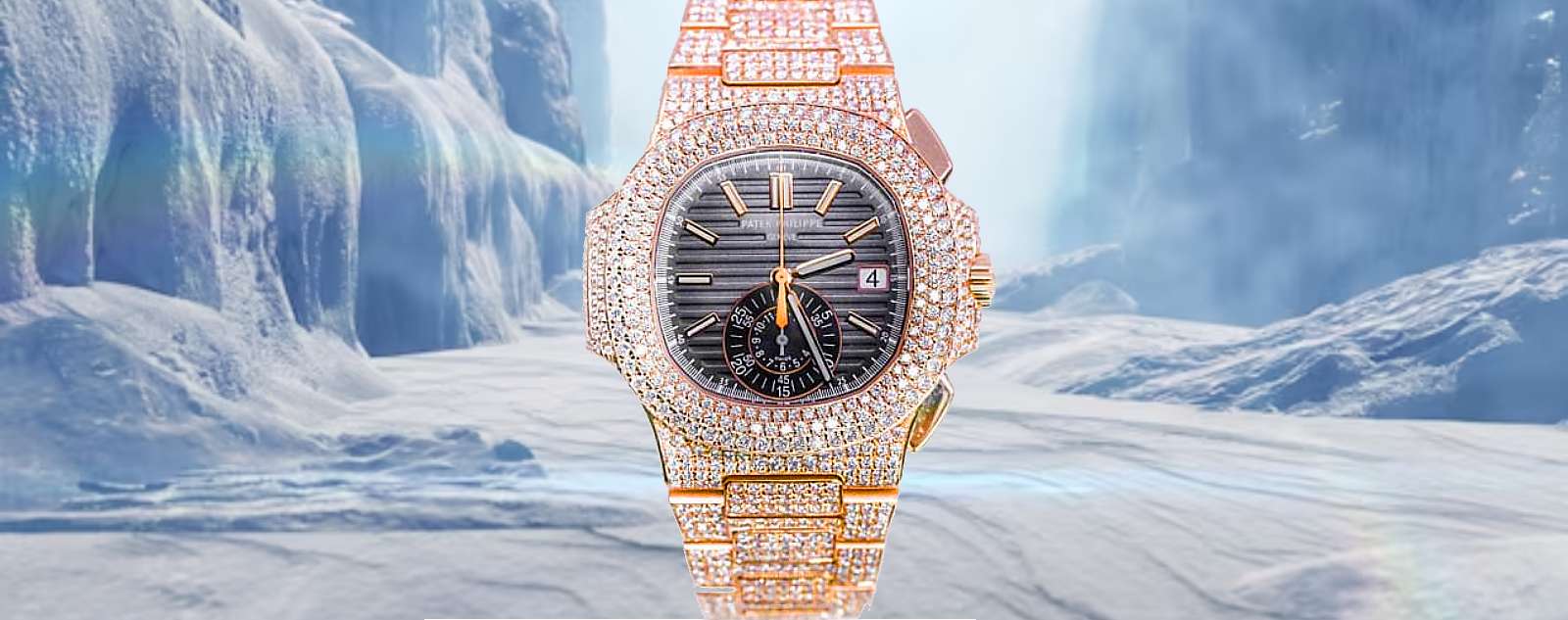 Buy Iced Out Patek Philippe Watches: Stunning Diamond-Embellished Nautilus Models