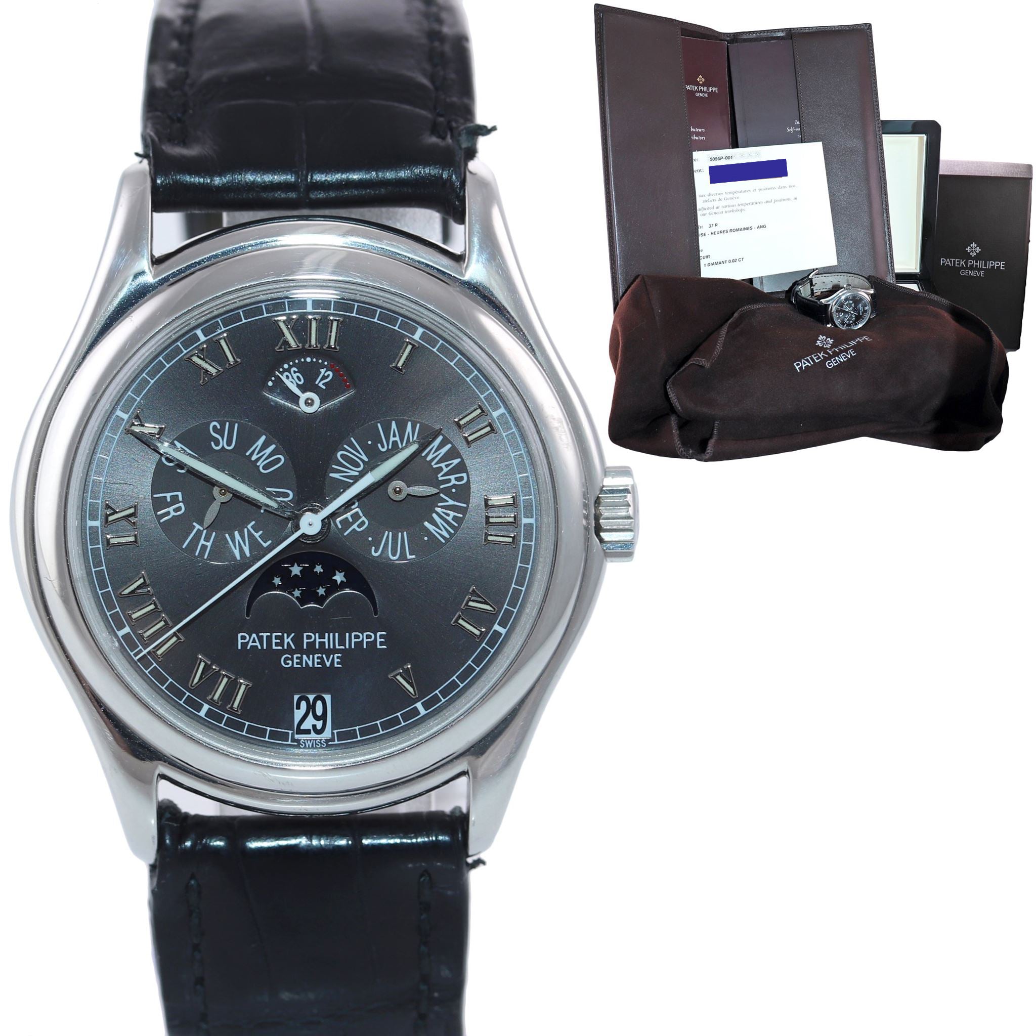 Shop Patek Philippe 5056P – Platinum Automatic Annual Calendar with Power Reserve