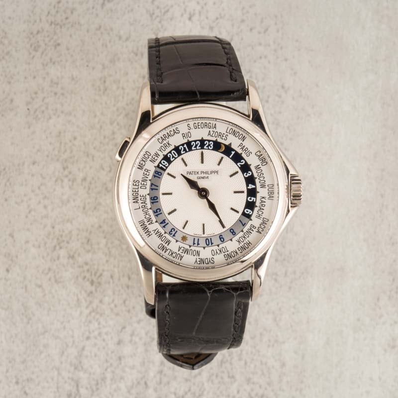 Buy Patek Philippe 5110G: Best Deals on Pre-Owned White Gold World Time Watches