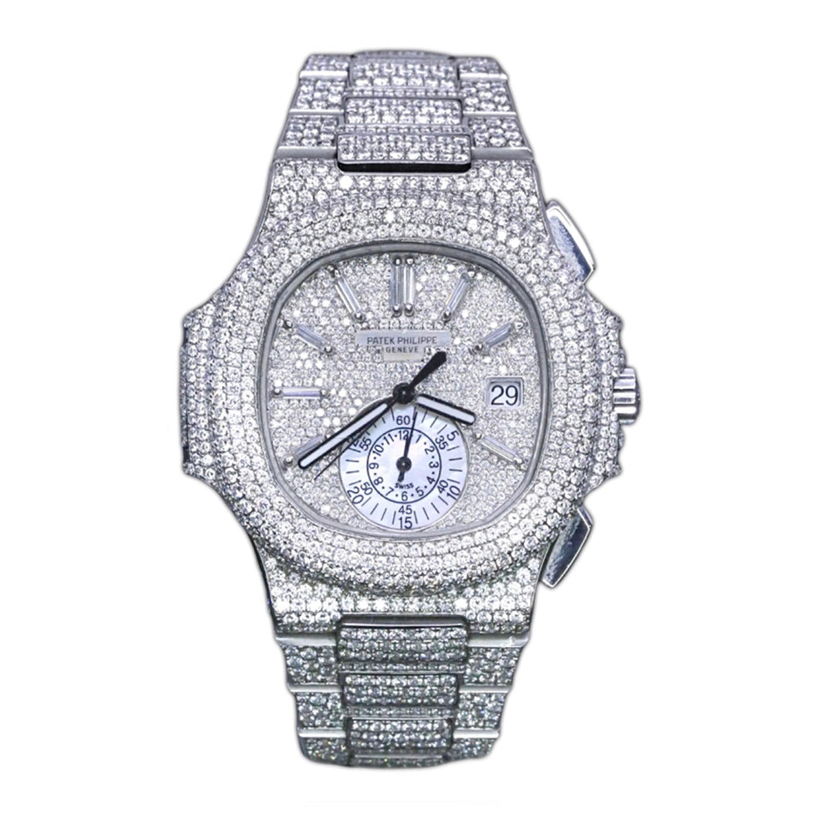 Buy Iced Out Patek Philippe Watches: Stunning Diamond-Embellished Nautilus Models