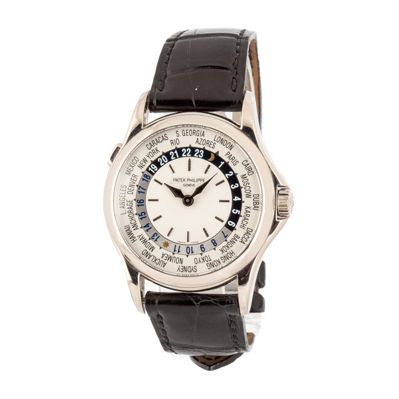 Buy Patek Philippe 5110G: Best Deals on Pre-Owned White Gold World Time Watches