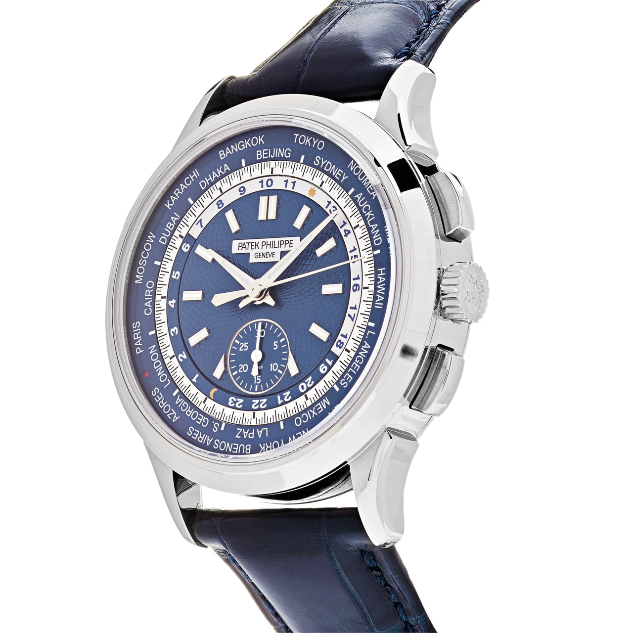 Patek Philippe 5930G World Time Chronograph: A Luxury Timepiece with Blue Dial