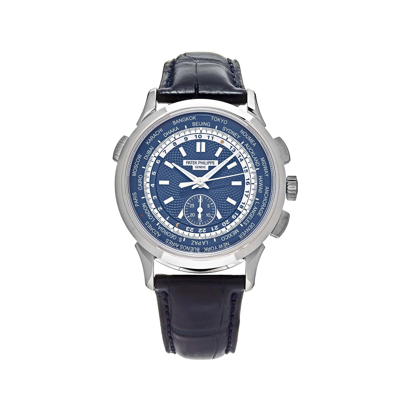 Patek Philippe 5930G World Time Chronograph: A Luxury Timepiece with Blue Dial