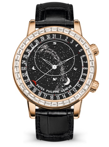 Discover the Patek Philippe Celestial 6104R-001 Rose Gold with Baguette Bezel